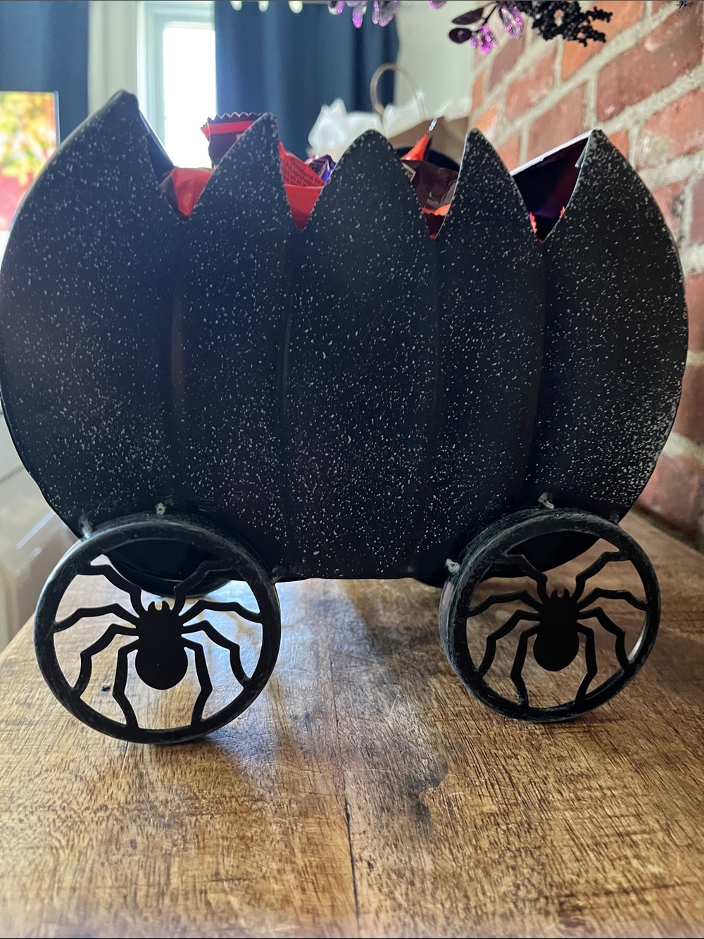 Martha Stewart Black "Boo" Halloween Train Candy Holder - Picture 7 of 16